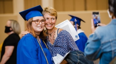 student at graduation