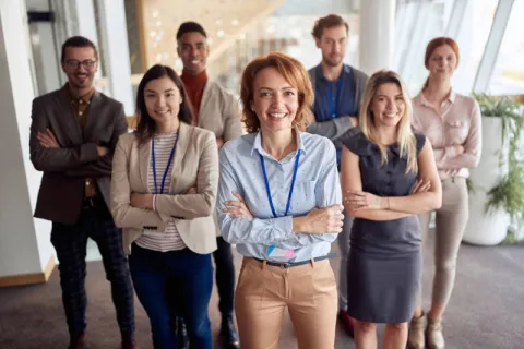 A group of EdD students posing for the camera